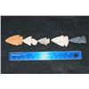Image 1 : Vintage Indian Arrowhead, lot of 5