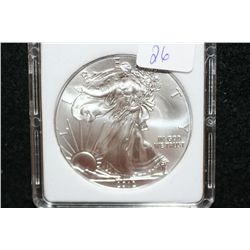 2012 Silver Eagle $1, MCPCG Graded MS70