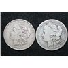 Image 1 : 1879 & 1896-O Silver Morgan $1, lot of 2