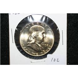 1952-D Ben Franklin Half Dollar
