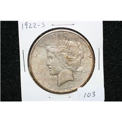 1922-S Peace $1