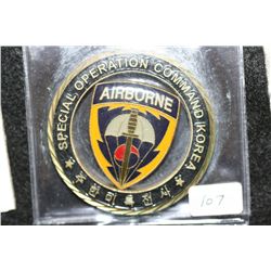 Special Operation Command Korea, Airborne, Commander Challenge Medal