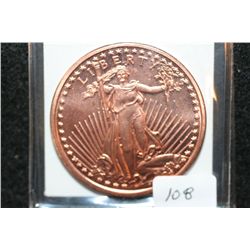 2011 Liberty Copper Round, .999 Fine 1 Oz.
