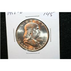 1952-D Ben Franklin Half Dollar