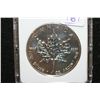 Image 1 : 1989 Canada $5 Mapleleaf Foreign Coin, 9999 Fine Silver 1 Oz., MCPCG Graded MS70
