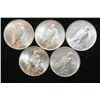 Image 2 : 1922 (2), 1923, 1924 & 1926-D Peace $1, lot of 5