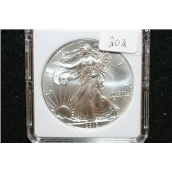 2012 Silver Eagle $1, MCPCG Graded MS70