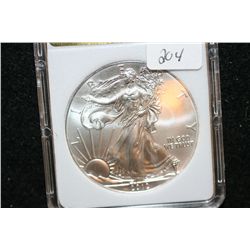 2012 Silver Eagle $1, MCPCG Graded MS70