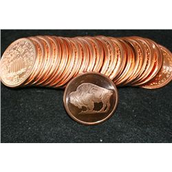 2011 Buffalo Copper Round, .999 Fine 1 Oz., Roll