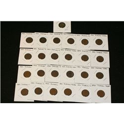 1901 Indian Head Penny, lot of 25