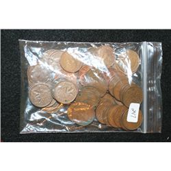 Canada One Cent, various dates & conditions, lot of 50