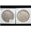 Image 1 : 1922-S & 1922 Peace $1, lot of 2