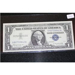 1957-B US Silver Certificate $1, Blue Seal, #U82733642A