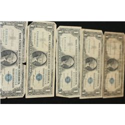 1957 US Silver Certificate $1, Blue Seal, #C50131491A, 1957 US Silver Certificate $1, Blue Seal, #I9
