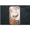 Image 1 : 2012 Copper Ingot, .999 Fine 1 Oz.