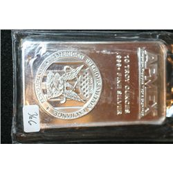 American Precious Metals Exchange Silver Ingot, .999+ Fine Silver 10 Oz.