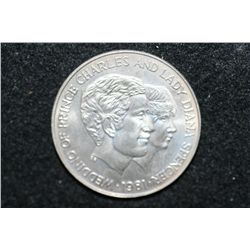 1981 Bank of Uganda 10 Shillings Foreign Coin, Wedding of Prince Charles & Lady Diana Spencer