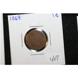 1869 Indian Head Penny