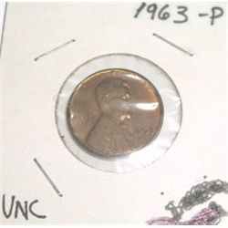 1963-P Lincoln Wheat Penny *RARE UNC HIGH GRADE*!!