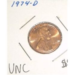 1974-D Lincoln Wheat Penny *RARE UNC HIGH GRADE*!!