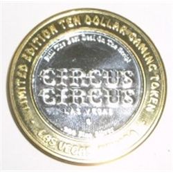 Casino ".999 SILVER STRIKE" $10 Coin *RARE TO FIND - CIRCUS CIRCUS*!! The Limited Edition $10 "SILVE