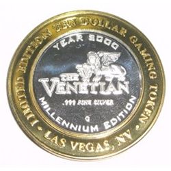 Casino ".999 SILVER STRIKE" $10 Coin *RARE TO FIND - VENETIAN - RIALTO BRIDGE*!! The Limited Edition