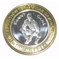 Casino ".999 SILVER STRIKE" $10 Coin *RARE TO FIND - MIRAGE - DANNY GANS*!! The Limited Edition $10 