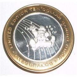 Casino ".999 SILVER STRIKE" $10 Coin *RARE TO FIND - 2000 FITZGERALDS - THE NEW MILLENNIUM*!! The Li