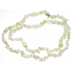 Australian Natural *PREHNITE* Necklace Approx 24 Inches!!