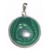 Image 1 : Ruby Zoisite & Malachite Large Pendant set in Solid Sterling Silver *STAMPED .925* Mounting!! Total 
