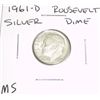 Image 1 : 1961-D Roosevelt SILVER Dime *MS HIGH GRADE*!!