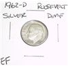 Image 1 : 1962 Roosevelt SILVER Dime *EXTRA FINE HIGH GRADE*!!