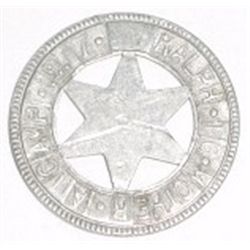 Rare *RALPH TO MOTHER A CAMP 1917* Coin Token - Good Condition!!