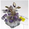 Image 2 : Amythist Rock Tree with an Amythist Geode Base - Stands Approx. 6" Tall!!