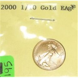 2000-P $5 Dollar GOLD EAGLE Bullion Coin *1/10 oz PURE GOLD*!!
