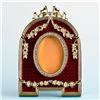 Image 1 : Semicircular Red Enamel Faberge Frame