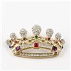 Image 1 : Faberge Style Crown Brooch