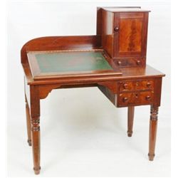 Mahogany Veneer Railroad Desk