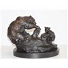 Image 3 : Magnificent Bronze Sculpture Grizzly Bear Mother & Cub