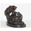 Image 4 : Magnificent Bronze Sculpture Grizzly Bear Mother & Cub