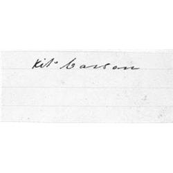 CARSON, CHRISTOPHER ""KIT""