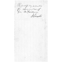LINCOLN, ABRAHAM