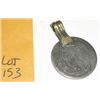 Image 2 : 1948 Arabic Coin Half Rupee Pendant with Arabic Writing on it and Half Moon with Star!! Not Sure of