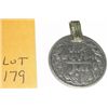 Image 1 : Arabic Coin Pendant with Arabic Writing on it!! Not Sure of Metal Content but Looks Silver. Total We