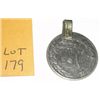 Image 2 : Arabic Coin Pendant with Arabic Writing on it!! Not Sure of Metal Content but Looks Silver. Total We