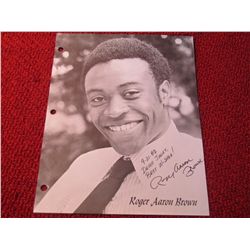 Actor Roger Aaron Brown  The District, RoboCop 2, Star Trek  Autograph