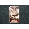 Image 1 : 2012 Copper Ingot, .999 Fine 1 Oz.