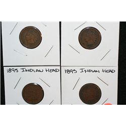 1895 Indian Head Penny, lot of 4