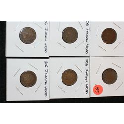 1906 Indian Head Pennies, Lot of 6