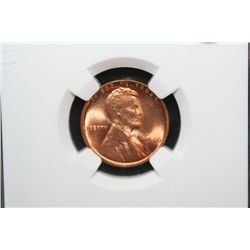 1946 Wheat Back Penny, NGC Graded MS65 RD
